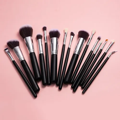 Set 15 Brochas Base Sombra Contorno Profesional