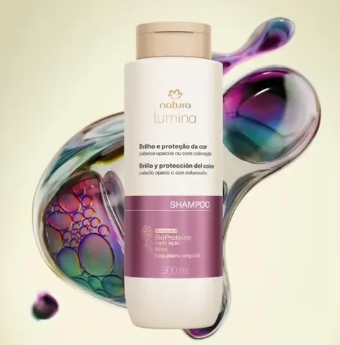 Shampoo Natura Lumina Brillo Y Proteccion Color 300ml