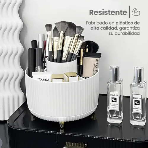 Organizador Maquillaje Porta Cosmetico Giratorio Escritorio