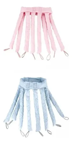 Rulos De Cabello Sin Calor Octopus Diadema Rosa