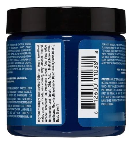 Tinte Para El Cabello Azul Vudú De Manic Panic, Color Vegano