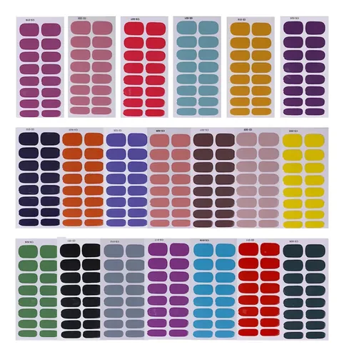 H Adhesivos De Esmalte De Uñas Impermeables Art Stickers X