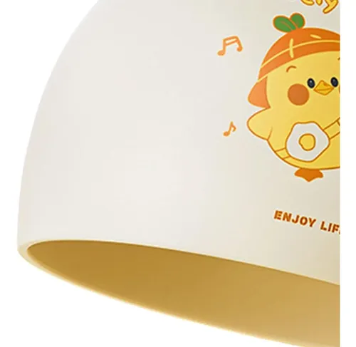 Gorro De Baño Para Niños, Gorro De Ducha Ligero, Amarillo
