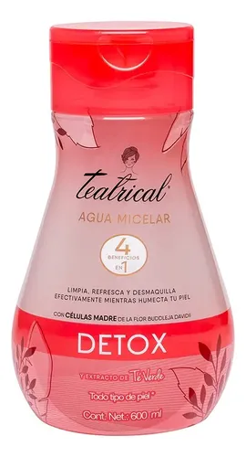 Teatrical Agua Micelar Extracto De Té Verde Detox 600ml