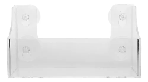 Organizador De Acrílico Transparente Con Ventosas, 22x8x12cm