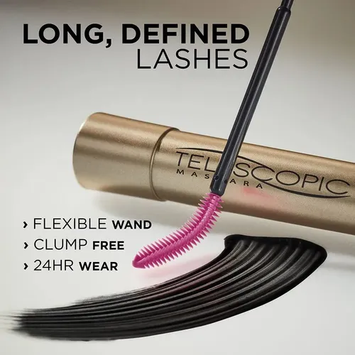 Máscara de pestañas L’Oréal Paris Telescopic Alargadora Blackest Black