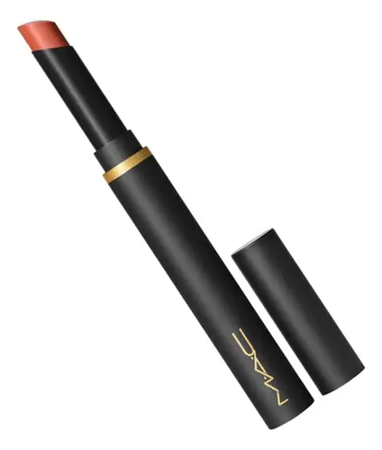 Labial Mac Powder Kiss Velvet Blur Slim Stick Color Marrakesh Mere
