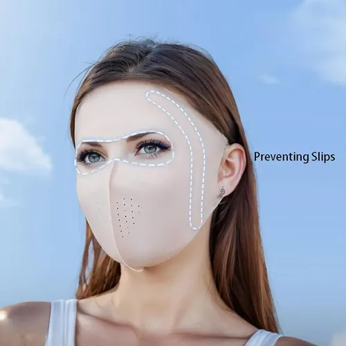 Máscara Facial De Protección Solar Upf 50+ Hdkxbej Para