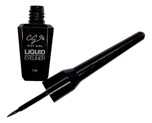 Delineador Liquido A Prueba De Agua City Girl Color Negro
