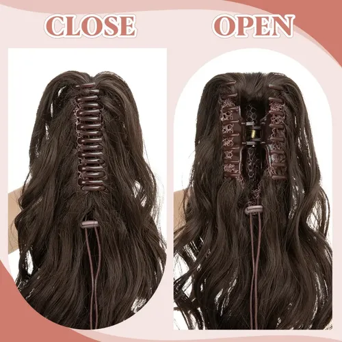 Cola Ponytail Corta Taurina Fibra Alta Temperatura P065