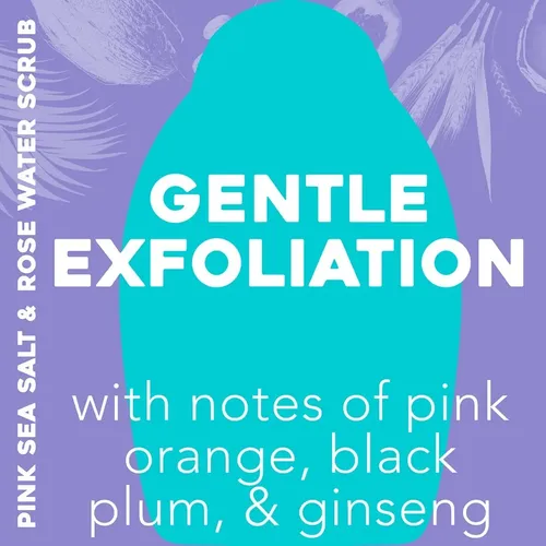 OGX Jabón Corporal Exfoliante Fresh con Sal Rosa y Agua de Rosa