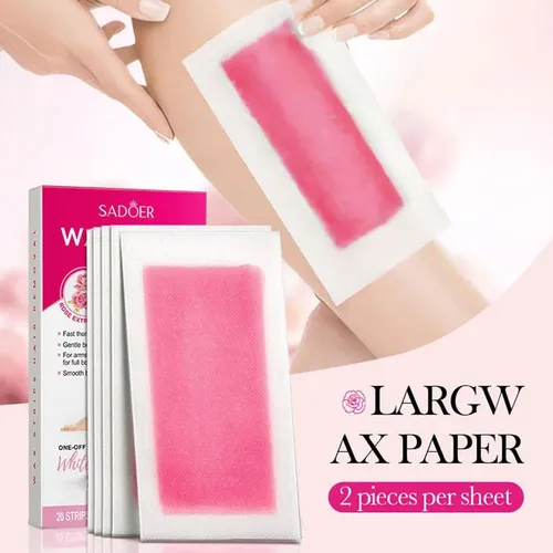 10 Piezas De Papel Encerado De 2 Caras Para Depilación Corpo