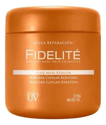 Mascara Capilar Keratina Reparadora 270gr Fidelite + Mythical Elixir Oil 10ml Serum Aceite de Argan Travel Size Brillo Hidratacion Linea Reparacion