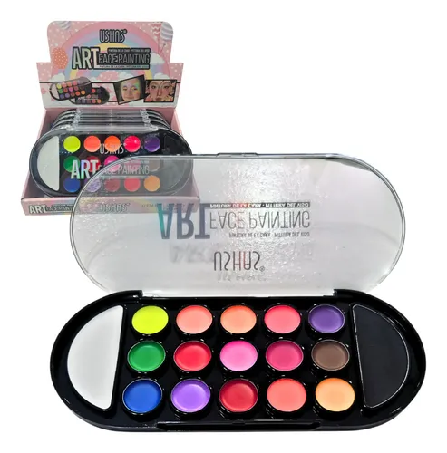 Paleta Ushas Face Painting Cremosa Maquillaje Pro