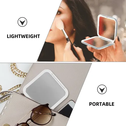 Espejo De Mano Para Maquillaje 1x Y 10x De Aumento