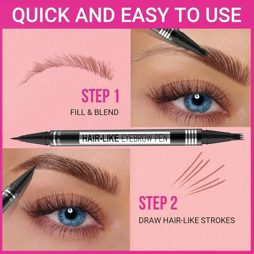 Lápiz Duo Cejas Imethod 04 Natural Brown 2 En 1