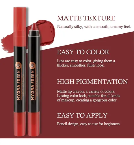 Lápiz Labial Delineador Mate Boobeen D5223-006-f 0.35 Oz