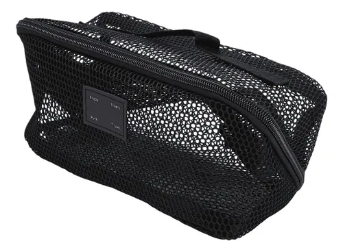 Neceser De Viaje, Malla, Maquillaje, Gran Capacidad, Abierto
