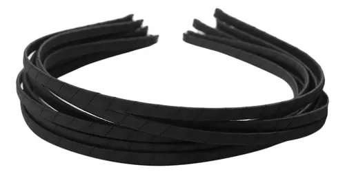 10 Diademas De Caballero Simples Negras