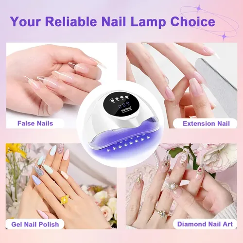 Lámpara Uv Led Para Uñas 2 En 1 Con Sensor Y 4 Tiempos