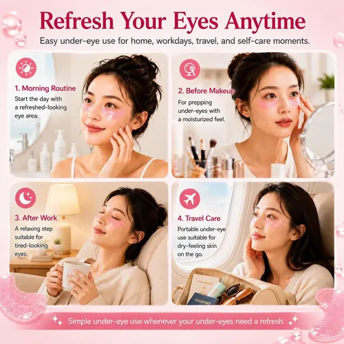 Parches Under Eye Colágeno Cafeína Antiedad Ojeras Coreano