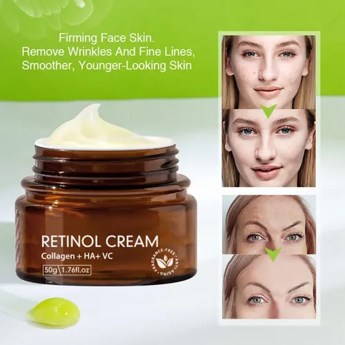 Crema Facial Retinol 50ml Hidratante Antiarrugas Mujer