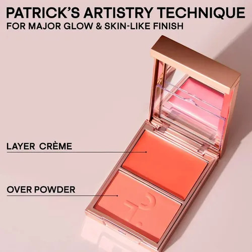 Patrick Ta Creme & Powder Blush Duo Tono Del Maquillaje Shes Blushing – Dusty Rose