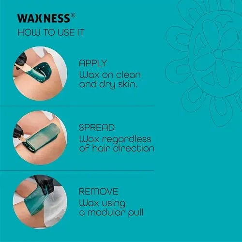 Waxness Perlas Cera Dura Azuleno 1kg Depilacion Profesional
