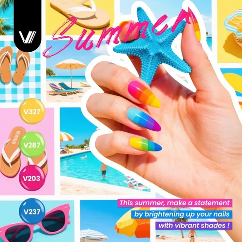 Set Esmaltes Gel Vanreesa 60 Pcs 55 Colores 4top Coat