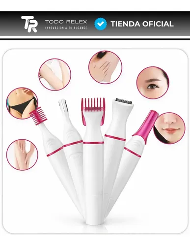 Depiladora Afeitadora Mujer 5 En 1 Facial Corporal Sin Dolor