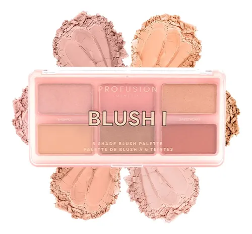 Profusion Blush I 6 Paleta De Rubores, Vegana, Mate/satinado