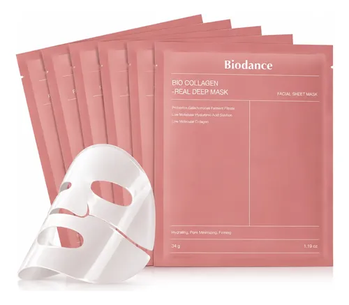 Pack X10 Mascarilla Facial Hidratante Biodance Colágeno