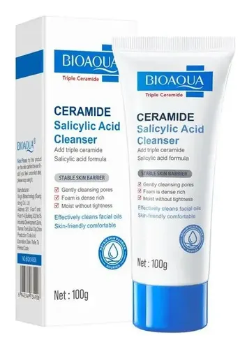 Bioaqua Limpiador Facial Ácido Salicílico Y Ceramidas 100g