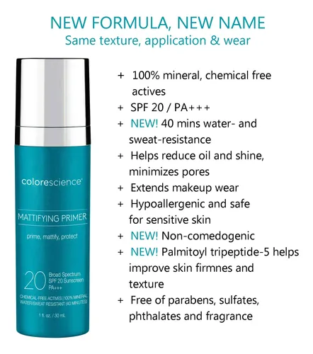 Primer Facial Colorescience, Perfeccionador Matificante, 30