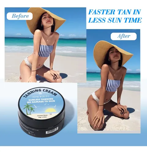 Loción Autobronceadora Cajallin De Coco 85 Ml Para Rostro Y