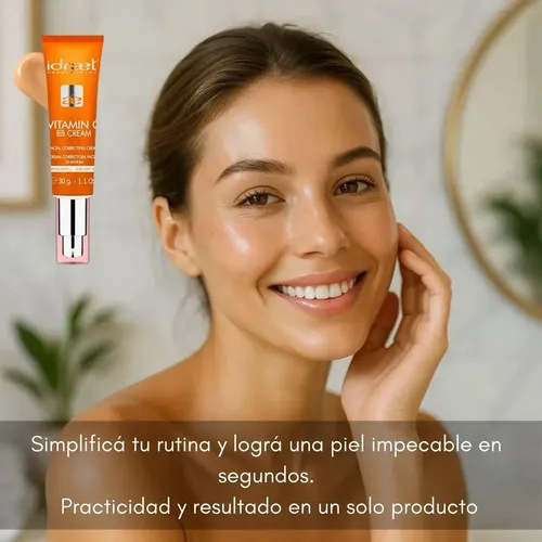 Base Maquillaje Vitamin C Bb Cream Correctora Idraet Medium Medium