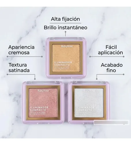 Iluminador Compacto Ruby Rose Sunlight Gloss