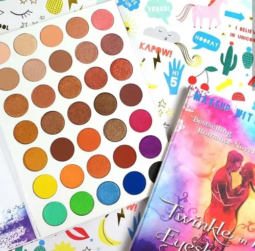 Paleta De 35 Sombras Book 1 Twinkle In Her Eyeshadows Tonos Mates Y Satinados Rude Cosmetics Original Envío Gratis