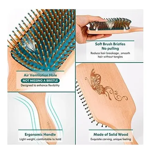 Cepillo Para El Cabello, Cepillos Para El Cabello Para Y De Verde.