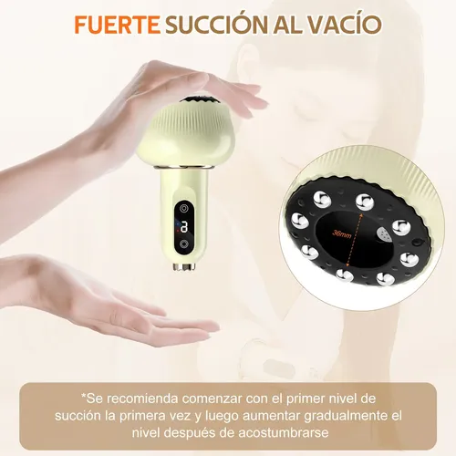 Aa Masajeador Eléctrico Ventosa Y Calor