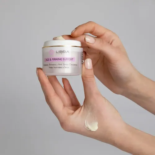 Crema Facial Antiedad Firmeza Piel Normal Seca Libra 50ml X2