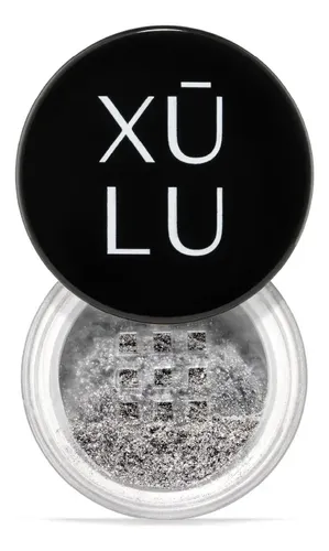 Sombra de Ojos Xúlu Cosméticos Ultrashine en Polvo, Tono Silver