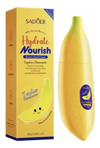 Crema Para Manos Hidratante Nutritiva Frutal Sadoer Banana