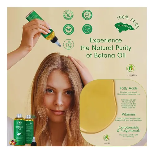 Aceite De Batana 100% Puro Y Natural, Promueve Cabello