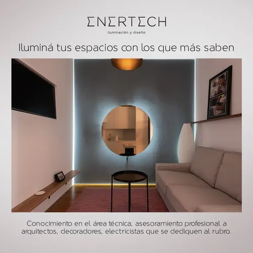 Espejo 90 X 80 Cm Iluminación Led Frontal Y Sensor Touch