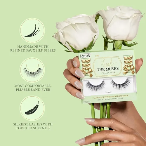 Pestañas Postizas Kiss Legacy 12mm Par Reutilizable