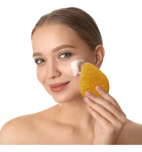 Esponja Konjac Sourceton St-4 Amarilla Para Rostro