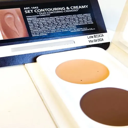 Set Contouring Creamy Duo Contorno Cremoso Claro Oscuro Mila