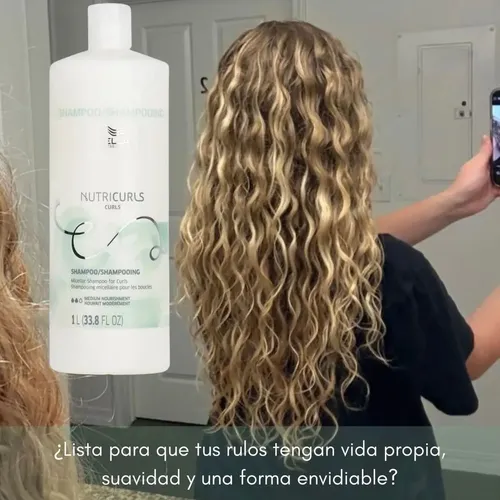 Shampoo Wella Rulos Nutricurls X1000 Nutricion Liviano Rizos