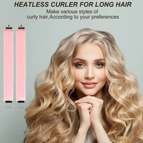 3 Unidades De Rulos For Pelo Sin Calor, Terciopelo Suave Ww
